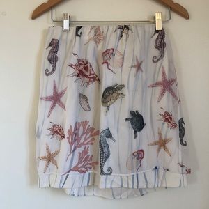 Club Monaco silk skirt and top